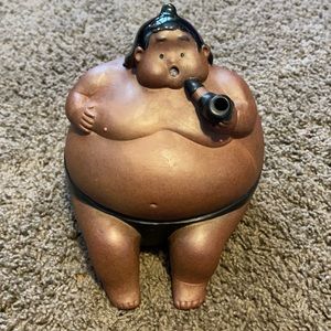 Sumo Wrestler Ash Tray / Incense made in Japan